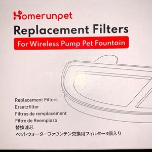 New-Homerunpet Pet Fountain Filters for Wireless Water Dispenser WF20/CF20